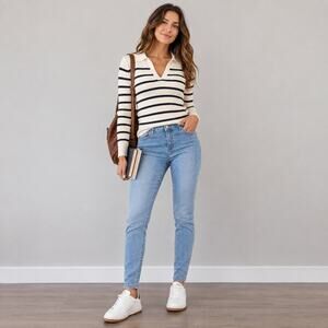 By Sasha Fashion Light Wash Skinny Jeans Women’s Size 7 Stretch Denim